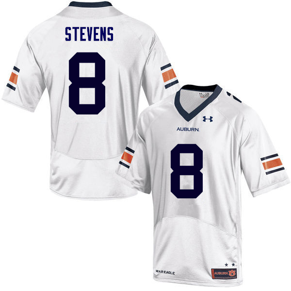 Men Auburn Tigers #8 Tony Stevens College Football Jerseys Sale-White
